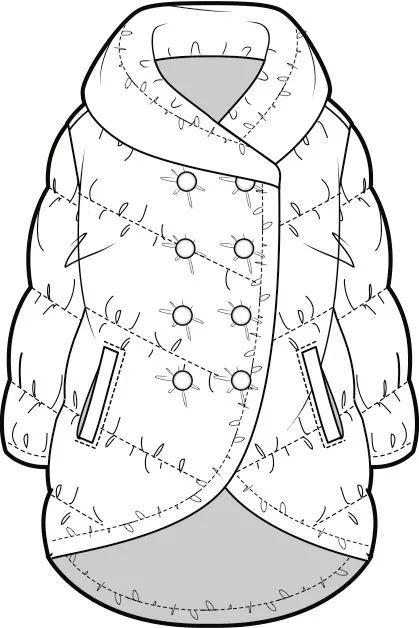 羽絨服款式圖素材及羽絨服的充絨量詳解