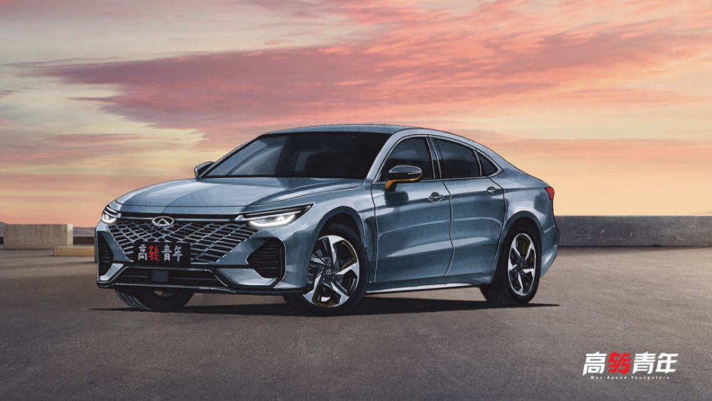 对标领克03曝光奇瑞艾瑞泽8轿跑造型