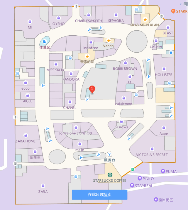 万象天地一层商业分布■ 高新万达广场■ momopark一层商业分布在