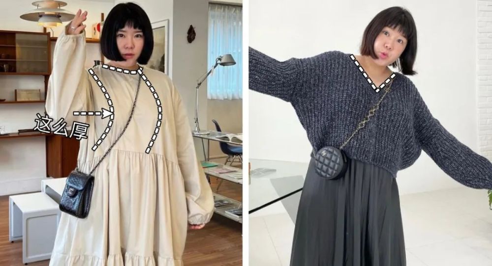 圆肩厚背怎么穿?插图1