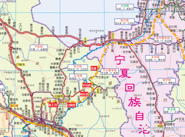 六,銀西高鐵與太中線聯絡線銀西高鐵惠安堡站與太中線老鹽池線路所間