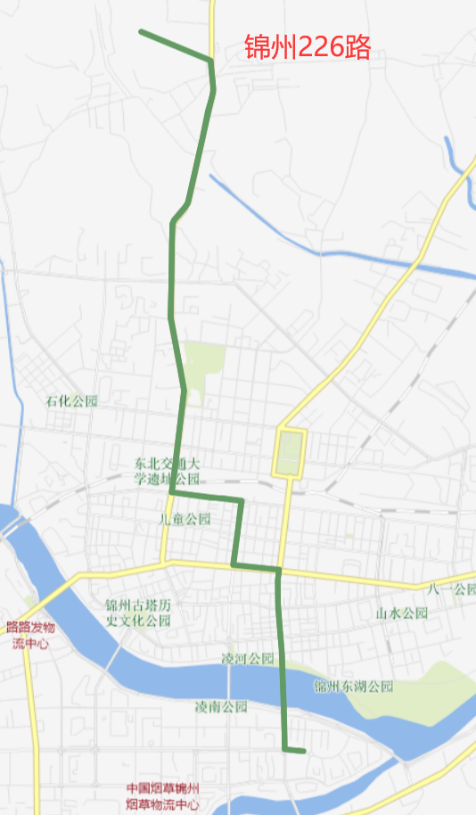 227路始发站(主站):安居小区终点站(副站):锦州北站线路走向:安居小区