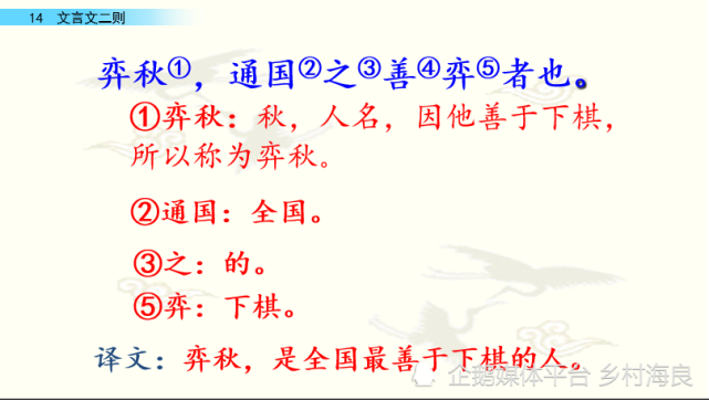 小學六年級語文14課文言文二則課堂筆記練習題及閱讀題