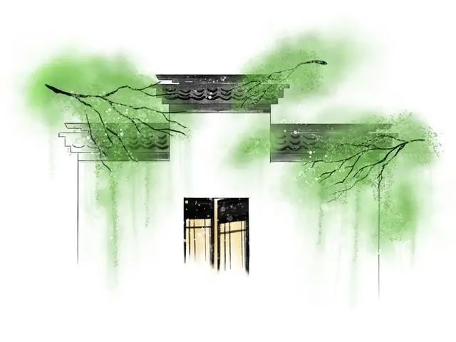 欧阳炯《春光好·花滴露》风回小院庭芜绿,柳眼春相续.