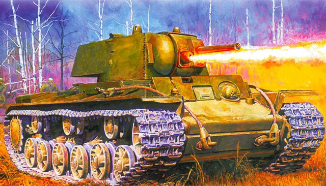 二战苏联的重型喷火坦克:kv-8和kv-8s_腾讯新闻