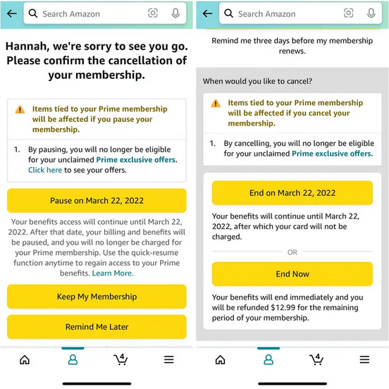 亚马逊玩套路 为用户取消prime 会员设置障碍 天天看点