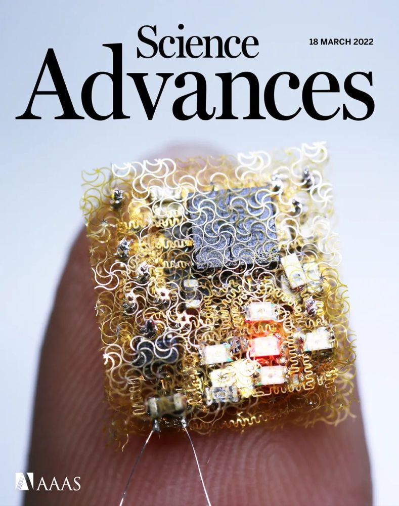 今日Science Advances封面文章：基于层叠网格的高集成度小型化柔性电子器件_腾讯新闻