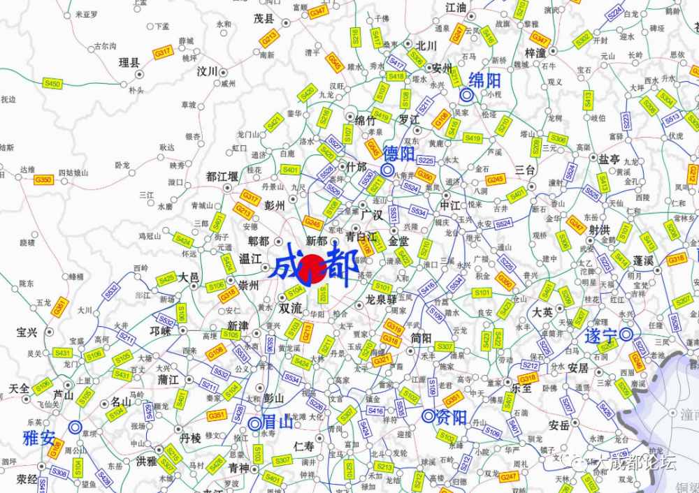 四川省普通省道网布局规划20222035年方案表和方案示意图