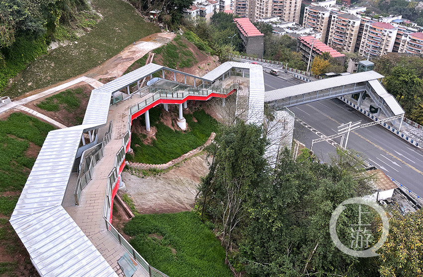 重慶主城再添網紅打卡地南岸蘇家壩步道觀景平臺將於5月建成投用