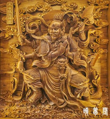 北方玄武执明神君,本体是由神龟和神蛇组成的大神,他守护北方,颜色是