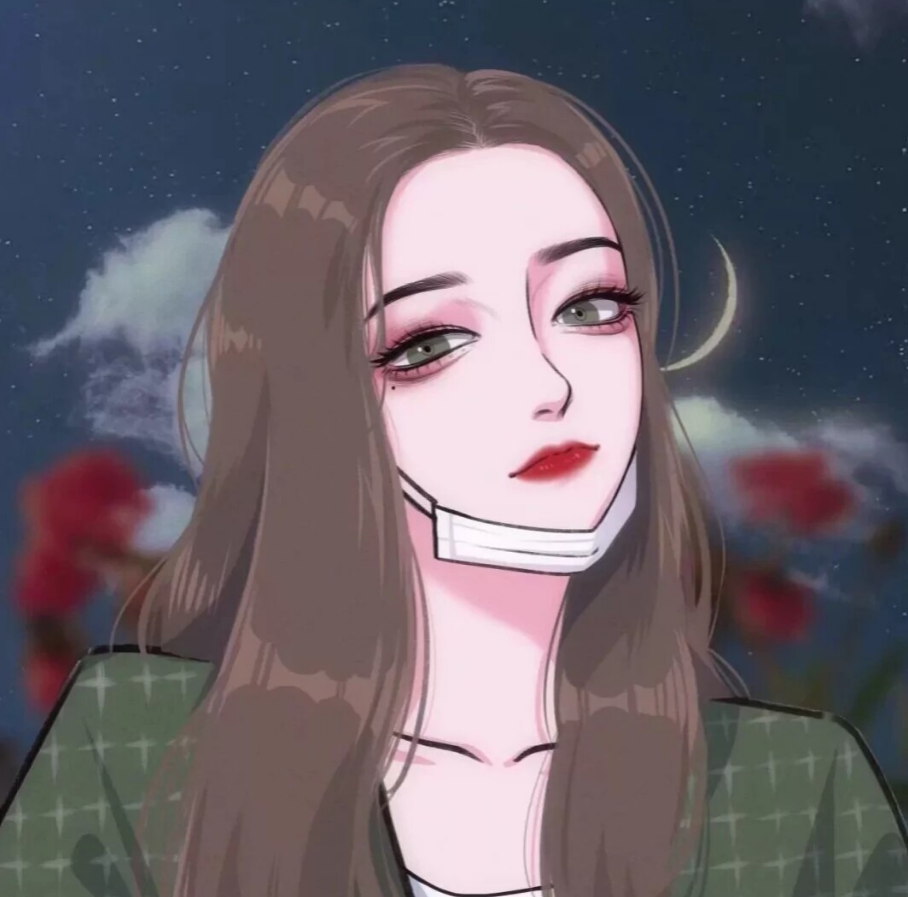 微信头像暗色系霸气拽姐御姐女生高冷动漫头像