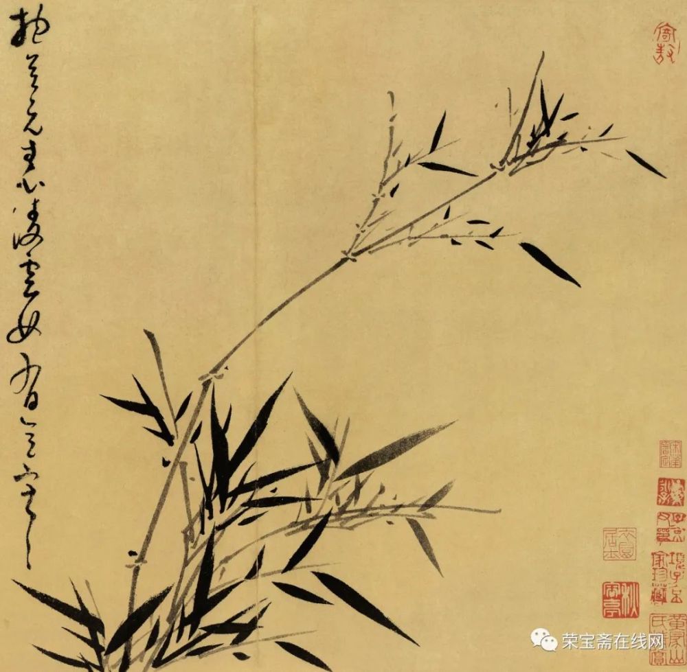 精品欣赏吴镇画竹