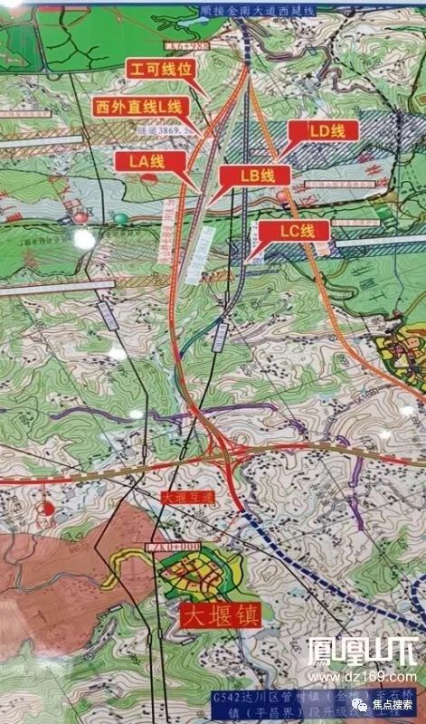 达州到石桥快速公路规划图曝光!