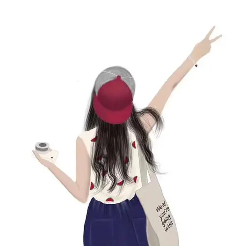 微信头像图片女 唯美 清新 优雅背影动漫图片