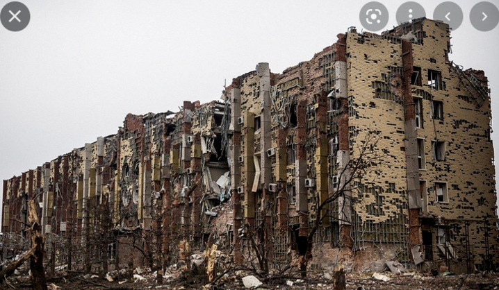 乌克兰被炸房屋图片