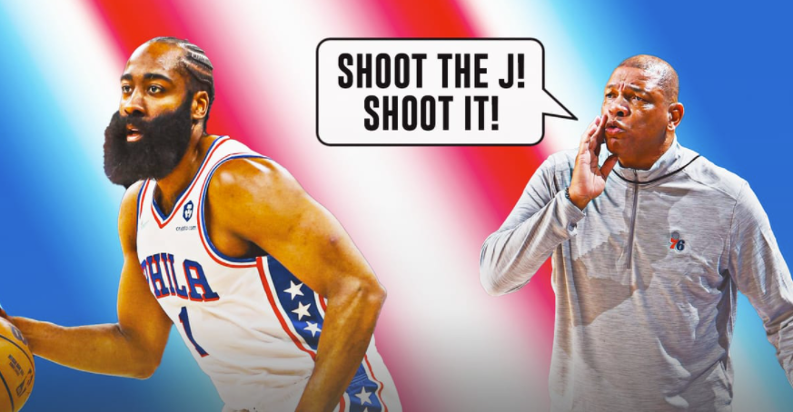 哈登与马克西激烈争论谁注意到恩比德的表情里弗斯也不满哈登