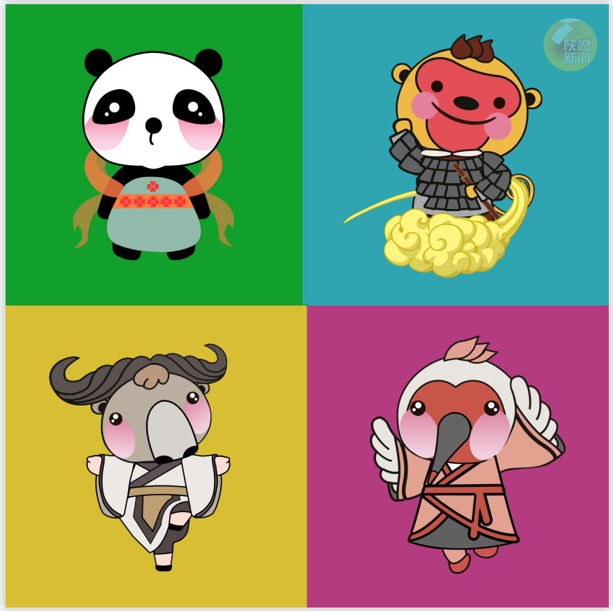 熊猫到底穿的啥西安核酸贴纸秦岭四宝设计者亲自来解答啦