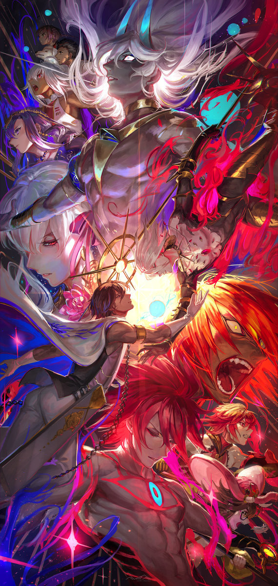 强者的碾压级画工,高饱和的冷暖对比塑造冲突性的画面|插画|あきら