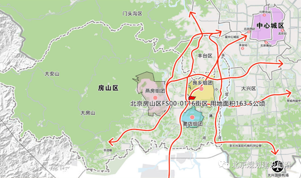 房山區良鄉組團西南角fs000116街區控制性詳細規劃2021年2035年