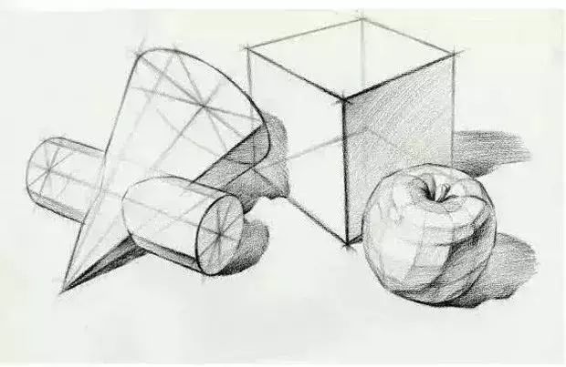 特別是透視和造型兩大重點對於後面的靜物素描和人物素描奠定基礎結合