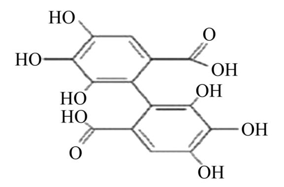 图1  缩合单宁酸结构式单宁酸,又称鞣酸,鞣质,单宁,丹宁酸,没食子鞣酸