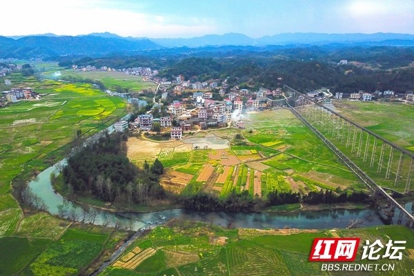 【每日一图@湖南】春风又绿蒸水岸,遇见邵东佘田桥最美田园