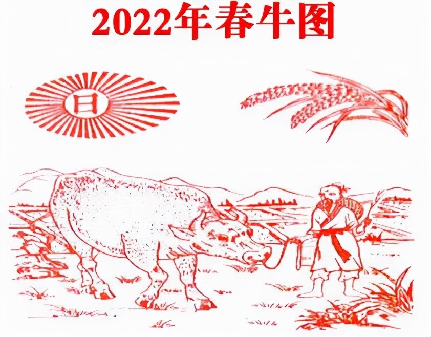 2022年春牛图日历图片