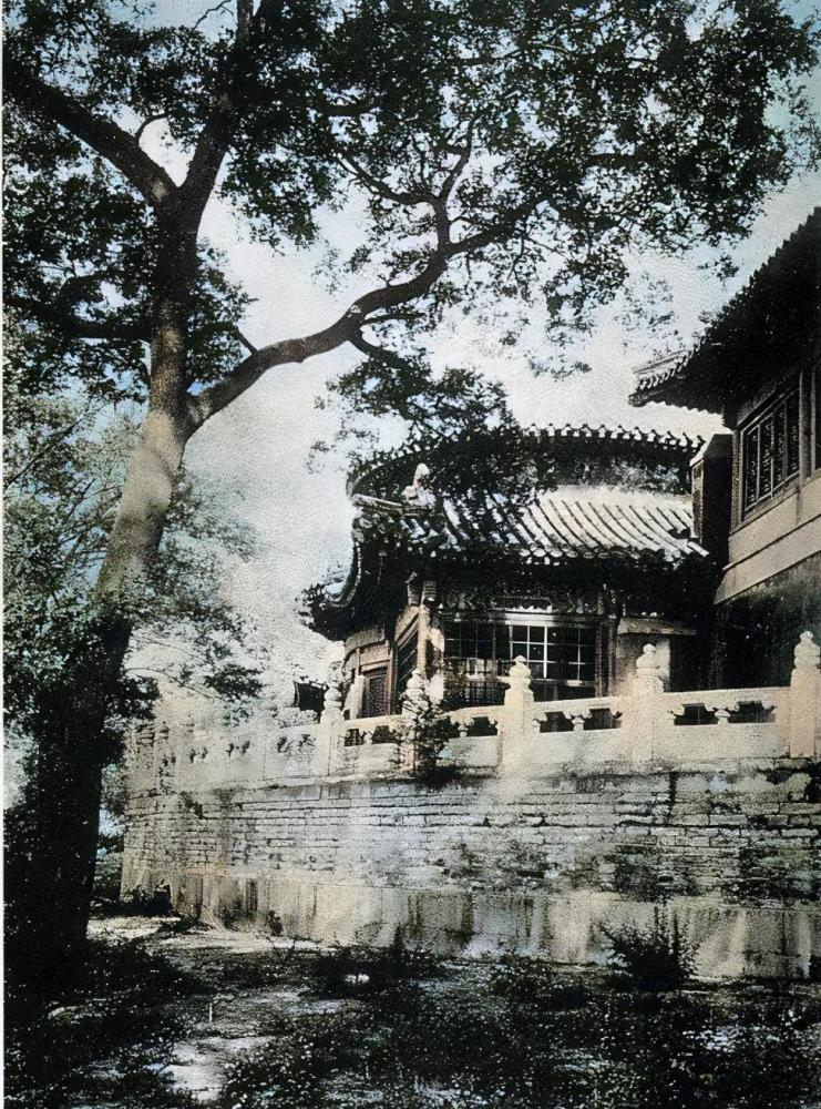 北京记忆：1940年3月的正阳门前的观音庙000779三毛派神