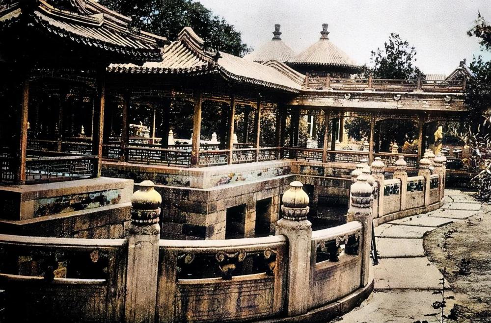 北京记忆：1940年3月的正阳门前的观音庙000779三毛派神