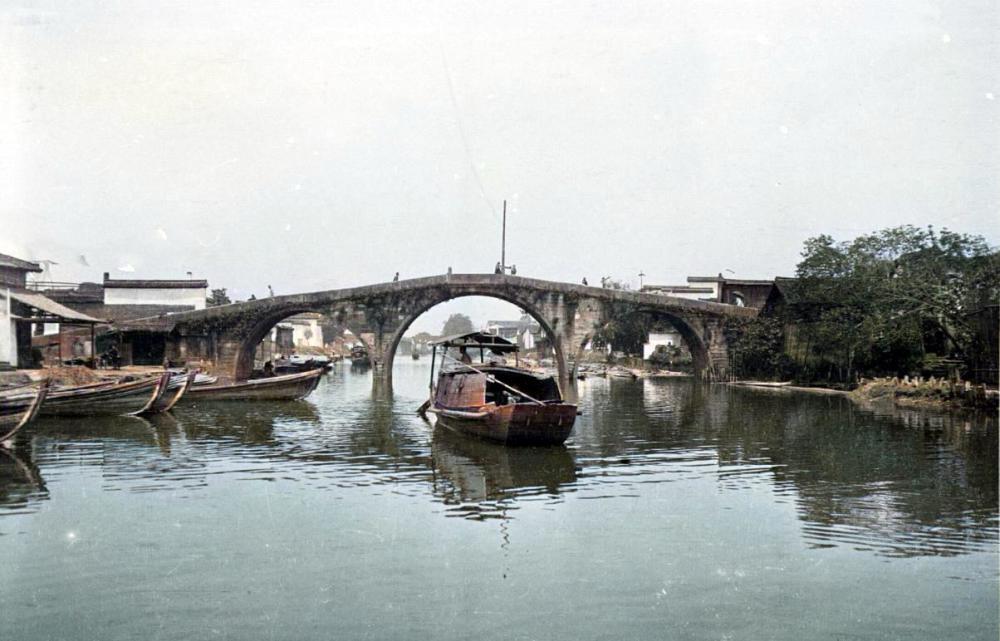 1918年的京杭大运河杭州段美不胜收的江南风情