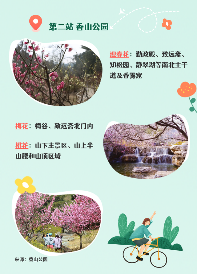 北京海淀区公园赏花地图来了!附花期预报