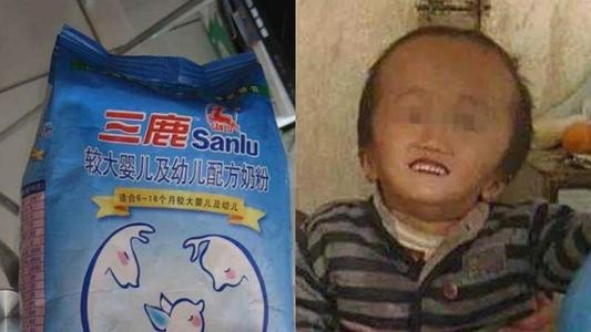 三鹿集团奶粉事业遭遇了第一次危机,安徽省阜阳市出现了大头婴儿事件