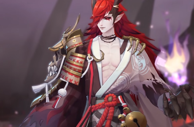 阴阳师ssr茨木童子新皮肤公开 官方追加布料 茨木胸肌遭遇遮盖