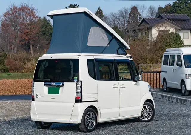 7l本田升顶房车,长3米4可睡一人,双层空间能洗澡做饭_腾讯新闻