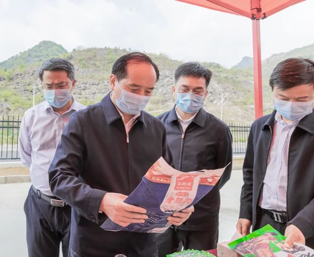 自治縣沙營鎮養殖育肥服務基地調研市委副書記尹恆斌,市領導曾祥坤