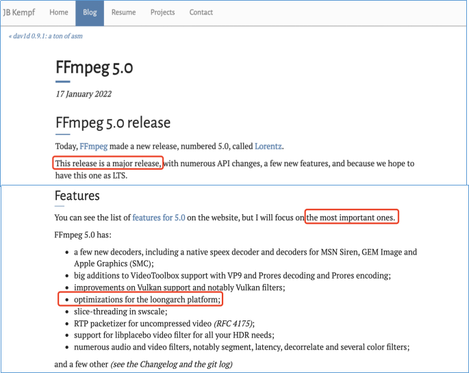 龙芯FFmpeg音视频5.0版本发布：支持4K高码率商务星球版初二地理电子教材