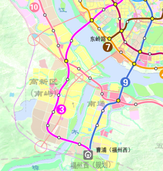 福州最新地鐵規劃南通馬尾濱海新城成最大贏家6號線將向西延伸至洪塘