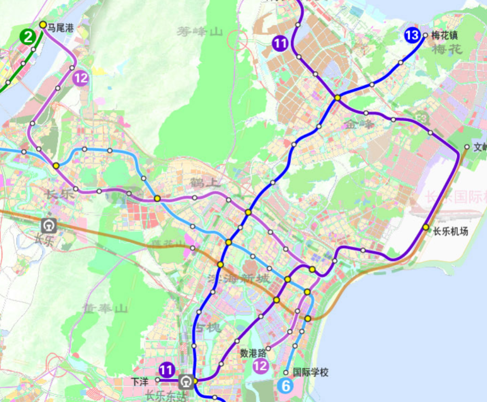 其中,規劃至2035年,將有s1(福州火車站-江陰港城),s2(福州火車南站