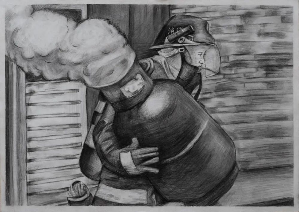 平安寒假消防童行丨优秀绘画作品展播