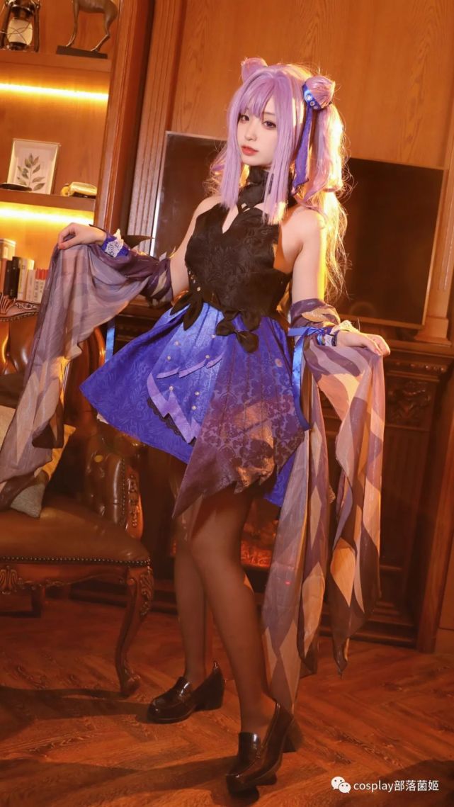cos:原神刻晴霓裾翩跹,大长腿公主