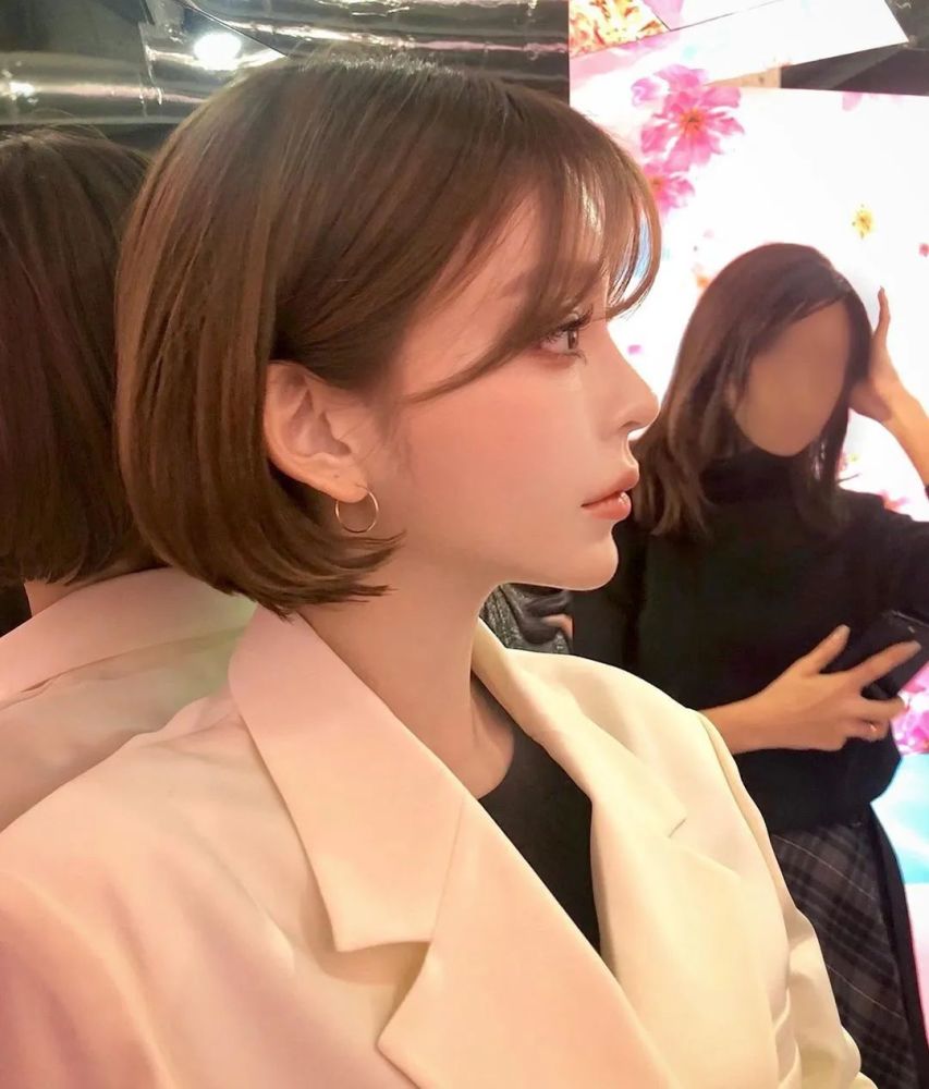 甜美可爱的波波头女孩_腾讯新闻