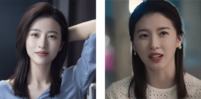 杜雨宸饰演的姐姐鹿玥,气质更加温婉沉稳,但长得是真的像!