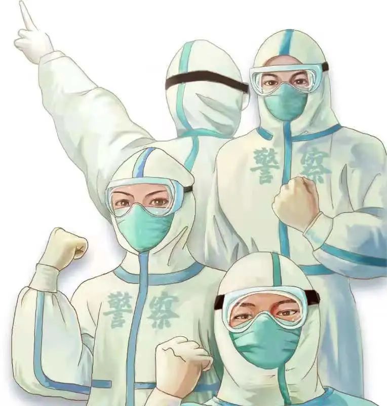 我为群众办实事是交警也是大白警民携手共筑防疫安全屏障