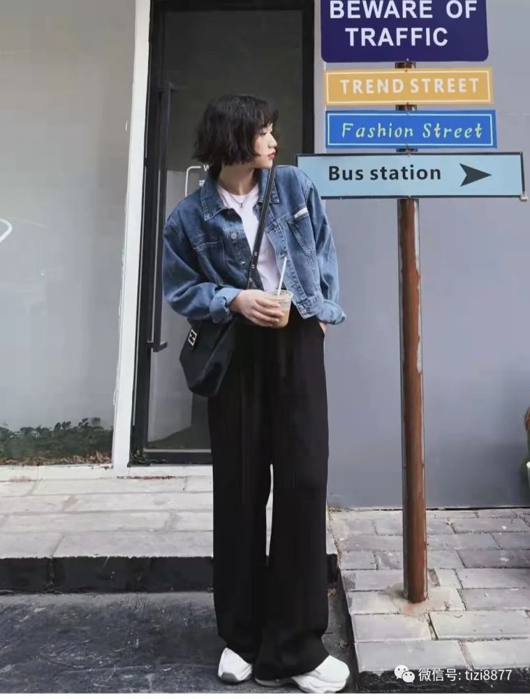 牛仔外套搭配什么裤子好看图片女