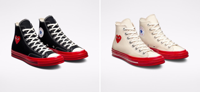 Converse 再次联袂 Comme des Gar?ons PLAY推出全新CHUCK 70系列鞋款 跟着你的“心”走