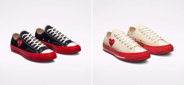 Converse 再次联袂 Comme des Gar?ons PLAY推出全新CHUCK 70系列鞋款 跟着你的“心”走