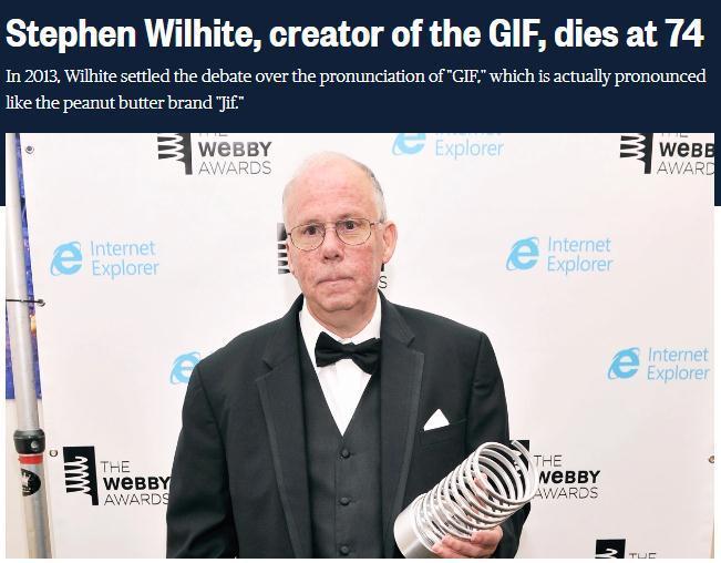 GIF动图发明人斯蒂芬·威尔海特因新冠去世享年74岁少儿英语