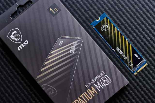 微星spatiumm450实惠好用的入门级pcie40ssd