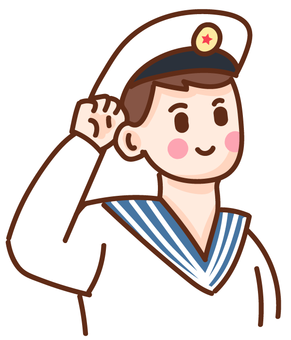 海军头像卡通图片