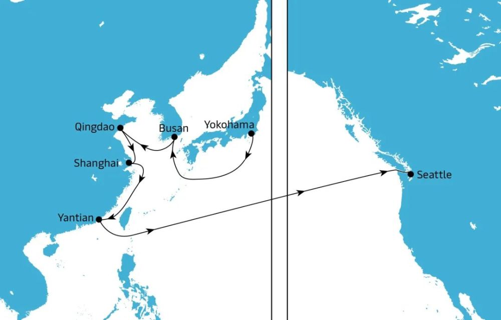 马士基集装箱船丢失集装箱，挂靠青岛、上海、盐田！